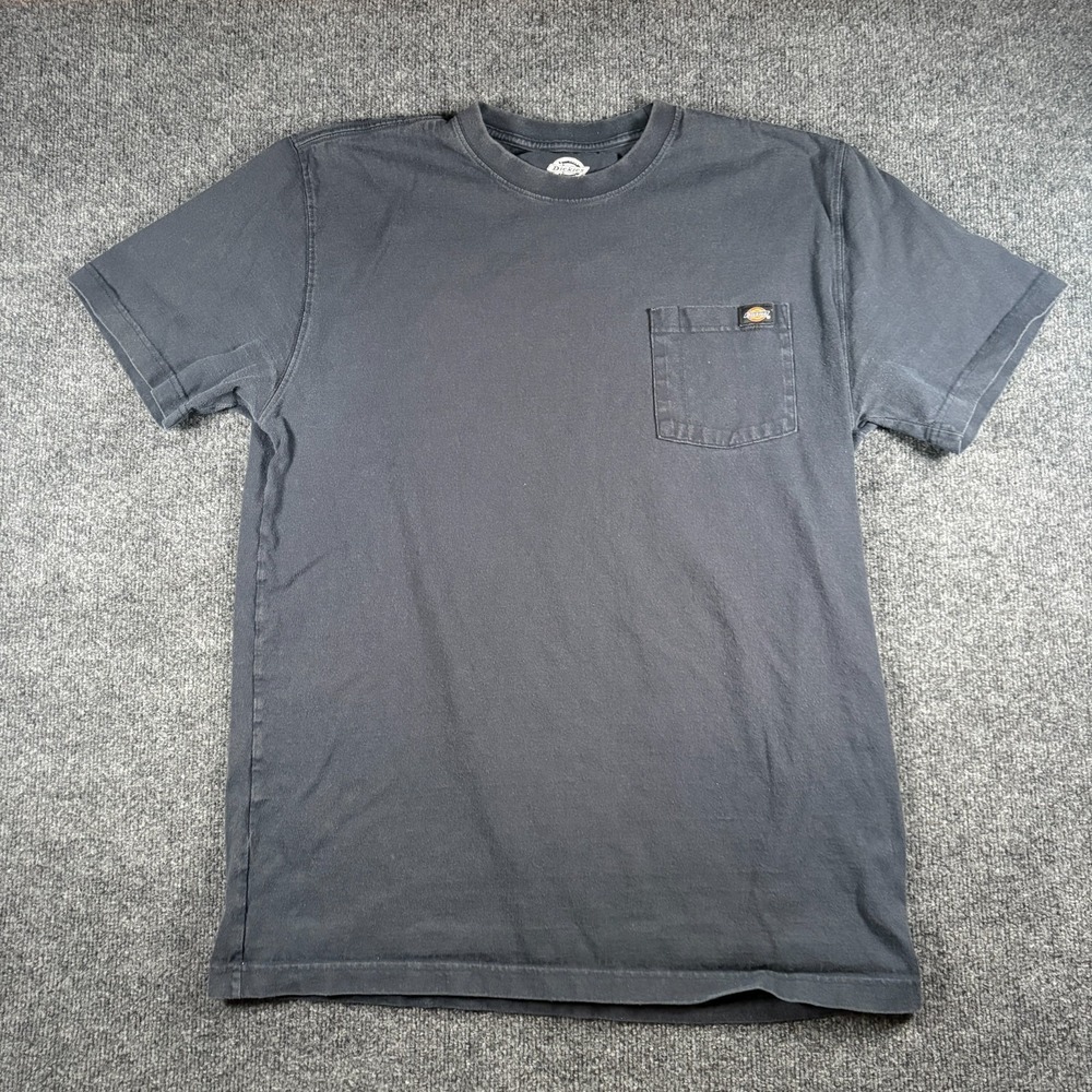 Dickies Heavyweight T Shirt Mens Large Charcoal Gray Cotton Crew Neck Workwear